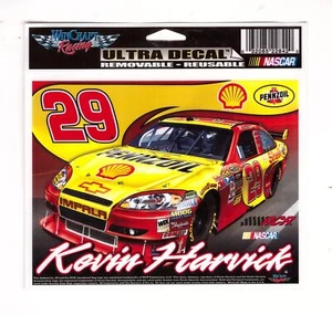 VINTAGE WINCRAFT NASCAR #29 SHELL PENNZOIL RCR KEVIN HARVICK ULTRA DECAL 5X6 - Picture 1 of 1