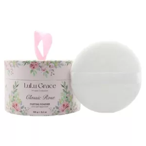 Lulu Grace 150gm Classic Rose Dusting Powder with Puffer (Talc Free) - Picture 1 of 1