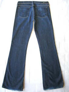 Citizens of Humanity Ingrid Low Flare Jeans Wm Sz 29 Blue Distressed+Stretch L33 - Picture 1 of 9
