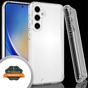 For Samsung Galaxy S24 FE Slim Shockptoof Hybrid Rubber Hard Back Case Cover - Picture 1 of 9
