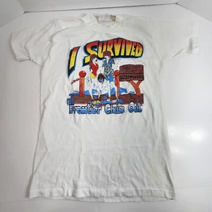 Vintage 88 Hershey Park I Survived Pistole Pete's Plunge Slidewinder Herren Medium Single - Bild 1 von 12