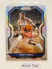 2020-21 Panini Prizm Tony Snell Hyper Prizm Parallel Refractor #129 NBA Pistons