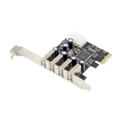 PCI-E to 4 Ports USB 2.0 Converter card PCIE USB2.0 Adapter Card MCS9990 Chipset - Image 1 of 4