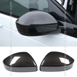 For Jaguar F-PACE 2017-2025 Carbon Fiber Rearview Mirror Cover Decor Shell Trim - Foto 1 di 6