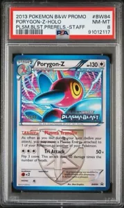 2013 Pokemon Plasma Blast Black & White Porygon Z Holo STAFF Stamp PSA 8 NM-MINT - Picture 1 of 3