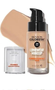 Revlon ColorStay Longwear Makeup Foundation Combination Oily Nude 200 SPF 15 NEW - Picture 1 of 4
