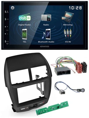 Kenwood 2DIN Bluetooth MP3 USB DAB Autoradio für Mitsubishi ASX 2010-2014 - Bild 1 von 4