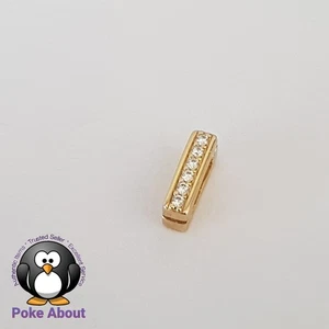 Genuino Pandora REFLEJOS BRILLANTES CIRCONITA CÚBICA CLIP BRILLO Chapado en Oro Dije 768671C01 - Imagen 1 de 10