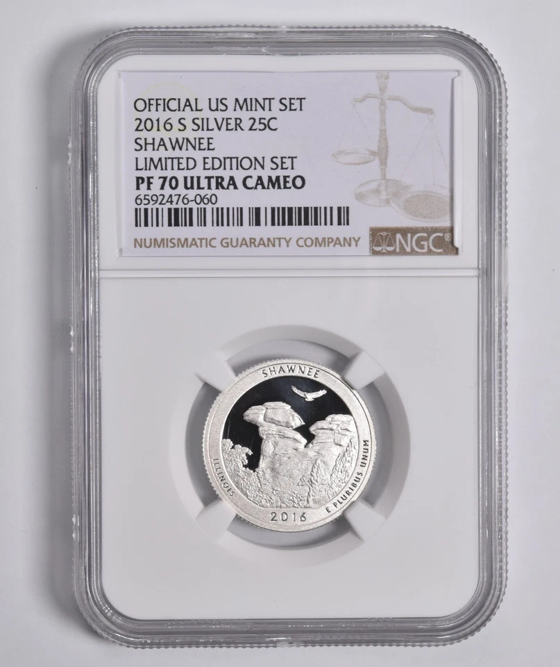 PF70 UCAM 2016-S Silver Shawnee Quarter Limited Edition NGC *7924 - Image 1 of 4