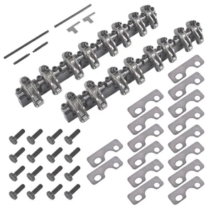 For Chevy GM LS1 Gen III Shaft Mount 1.7Ratio Stainless Steel Roller Rocker Arms - Picture 1 of 10