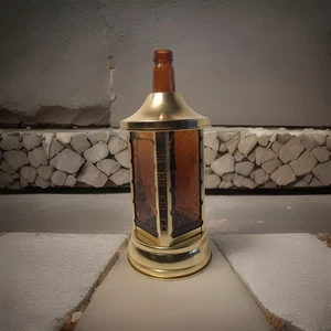 Glass w/ Wine  Bottle Music Box, swiss harmony inc.made in Chicago Mid century - Picture 1 of 7