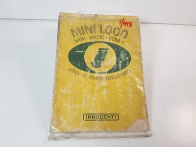 Manuale uso e manutenzione Innocenti Mini 1000 Mini Matic Mini T originale ed 72 - Immagine 1 di 4