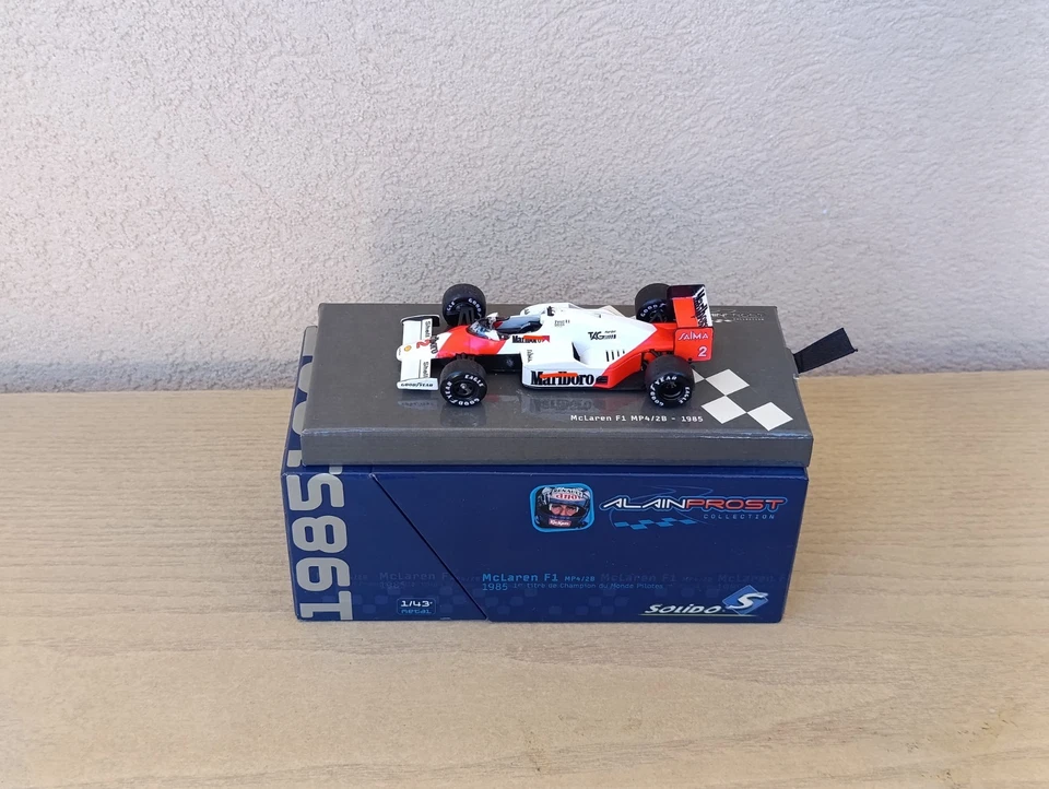 McLaren TAG Turbo MP4/2B 1985 Alain Prost Modellino Formula 1 1:43 Solido - Immagine 1 di 4
