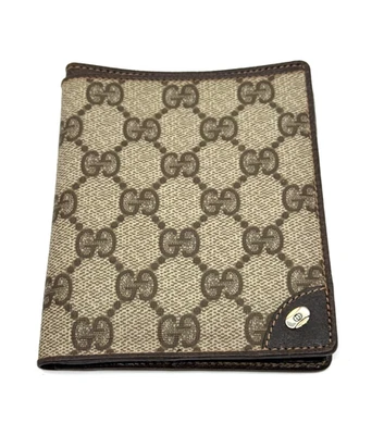 Vintage GG Gucci Carteira Bifold Masculina Coleção de Acessórios Couro Lona (B) - Imagem 1 de 4