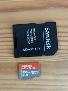 Sandisk Micro SD Card 256GB Ultra for Samsung Galaxy S20 S20 Ultra S10 S9 S8 S7 - Photo 1 sur 1