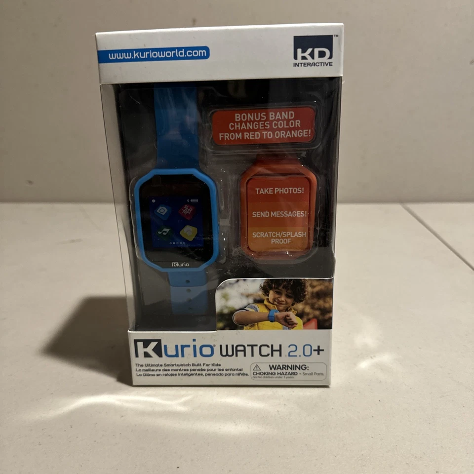 Kurio Kids 2.0 NUEVO en Caja Reloj Inteligente Azul y Rojo Construido para Niños Foto 1 de 4