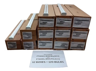 Lote de 12 caixas (120 lâmpadas) – SYLVANIA FT40DL/835/RS/ECO & FT40DL/850/RS/ECO – 4 - Imagem 1 de 4