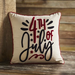 4th Of July Pillow 18x18 - Picture 1 of 7