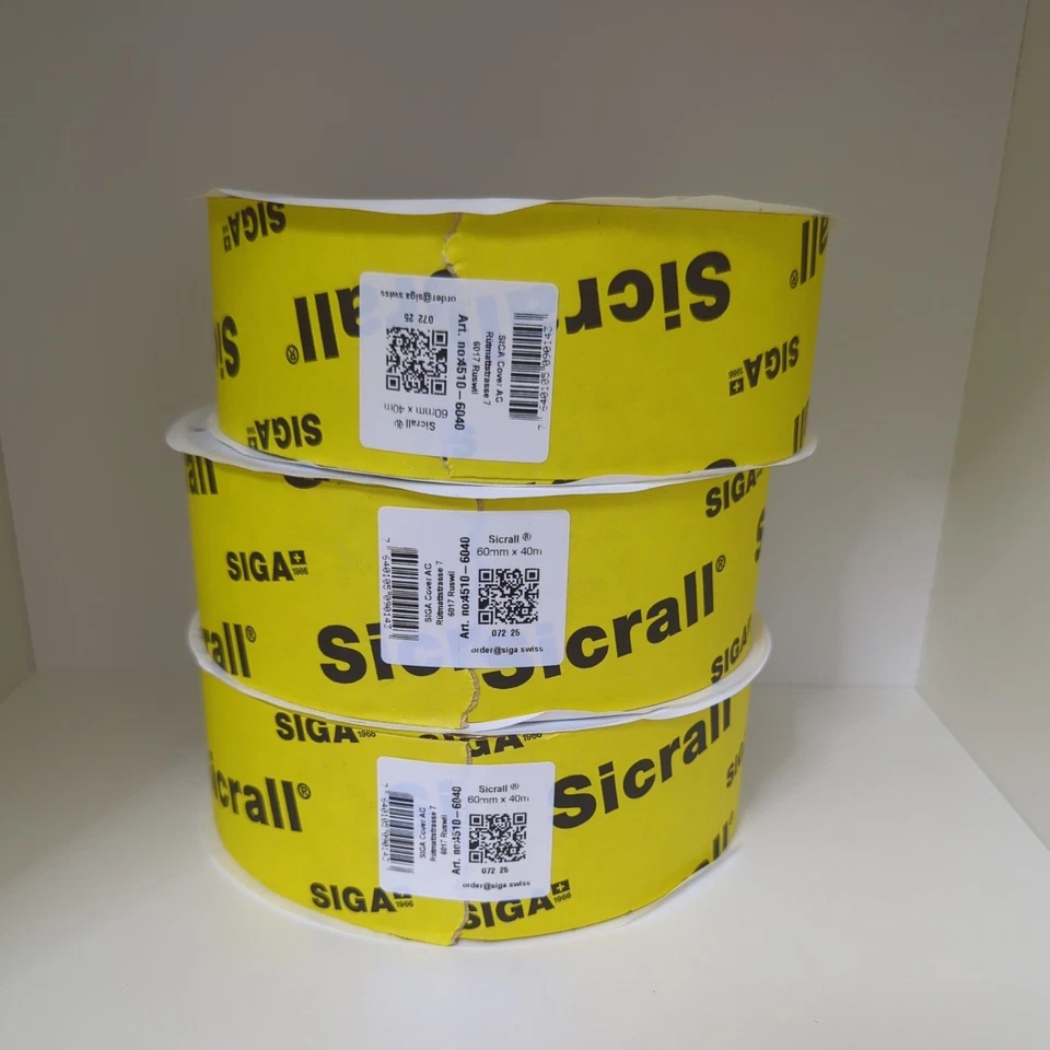 SIGA Sicrall 60 Dampfsperre Folie Dampfbremsfolie Klebeband rolle