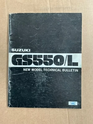 GENUINE SUZUKI GS550 T LT NEW MODEL GUIDE TECHNICAL BULLETIN DEALER ISSUE 1980 - Image 1 of 4