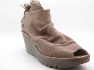 Fly London Yema Calzado Cuero Plataforma Cuña Sandalia Con Cordones Talla EU 40 US 9.5 Foto 1 de 2