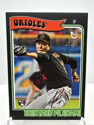 2023 Topps Brooklyn Collection - Shintaro Fujinami #11 Black /75 (RC) - Image 1 of 4