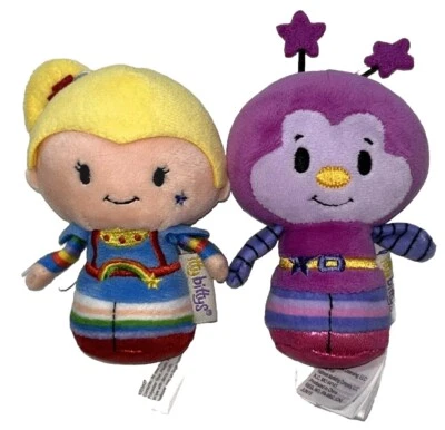 Hallmark Itty Bittys 5” Rainbow Brite & Purple Sprite Twink Plush Lot Of 2 - Image 1 of 4