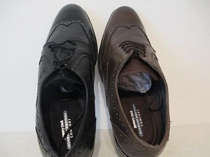 Giorgio Brutini Mens Anders Leather Wingtip Tuxedo Oxfords Black Brown Size 15 M - Picture 1 of 8
