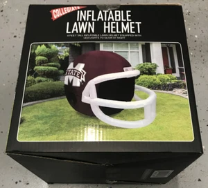 Mississippi State Bulldogs Inflatable Lawn Helmet 4 Feet Tall Great At Tailgate - Picture 1 of 3