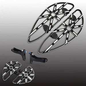 Medidor de tablas de piso para conductor pasajero para Harley Street Glide Softail 1980-up - Imagen 1 de 7