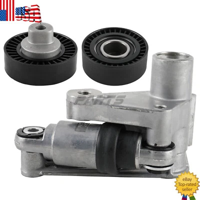Set of 3 Drive Belt Tensioner and Pulley Kit For BMW E36 E46 E39 323i X3 Z4 - Image 1 of 4