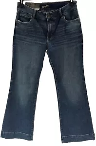Wrangler Woman’s Retro Mae Mid-Rise Western Nights Trouser Wide Leg - Size 11 - Picture 1 of 9