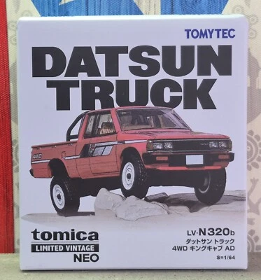 TOMICA LV-N320b DATSUN TRUCK 4WD KING CAB AD 1/64 LIMITED VINTAGE NEO SERIES - Image 1 of 4