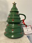 Hallmark 2022 Christmas Tree Stacking Ceramic Mugs 3 Piece Set of 2 Mugs & 1 Lid