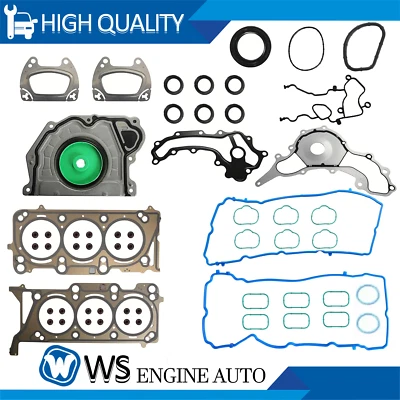 Juego de juntas de culata 16-24 para Jeep Wrangler Chrysler Pacifica Dodge Durango Ram 3,6 L Foto 1 de 4