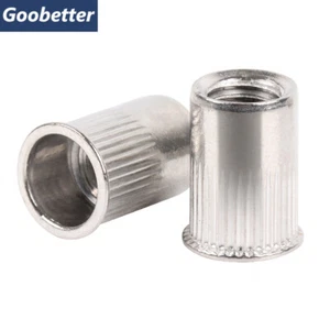 Countersunk Rivet Nut Rivnuts Threaded Insert Nutserts Stainless Steel M3 - M12 - Picture 1 of 15