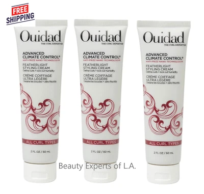 Paquete de 3 crema de peinado Ouidad Advanced Climate Control Featherlight 5,7 oz / 168 ml Foto 1 de 4
