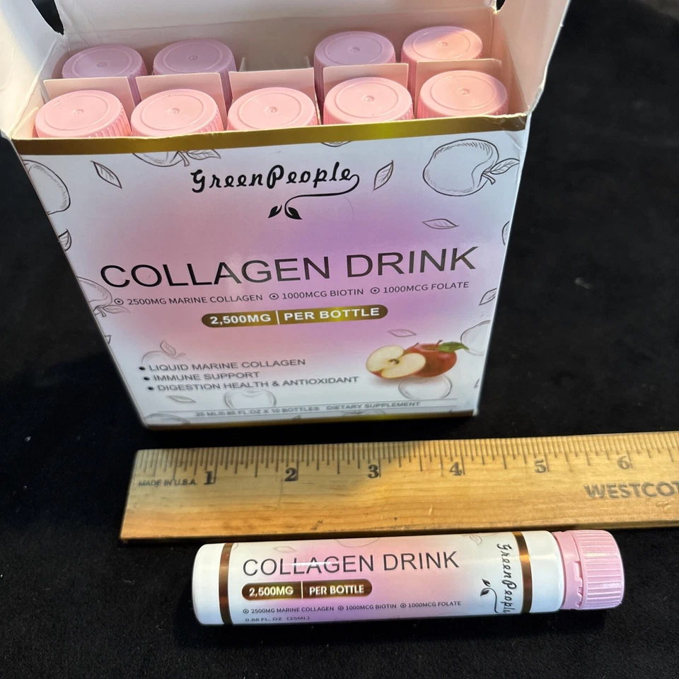 LOTE 10 Botellas Bebida Colágeno 2500MG Apoyo Inmunológico Digestión Antioxidante Freshp Foto 1 de 4