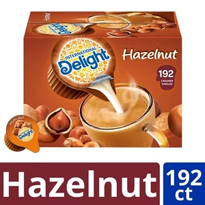 International Delight Hazelnut Coffee Creamer Singles (192 Ct.) Free Shipping - Picture 1 of 6