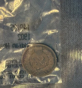 1902 INDIAN HEAD PENNY GOOD IN PACKAGE - Picture 1 of 3