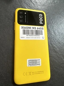 New Xiaomi POCO M3 Yellow 64GB 4GB Dual Sim Unlocked Smartphone - No Box - UK - Picture 1 of 3