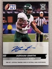 Abram Smith 2022 Leaf XRC Pro Set Autograph Rookie RC Saints PSA-AS1