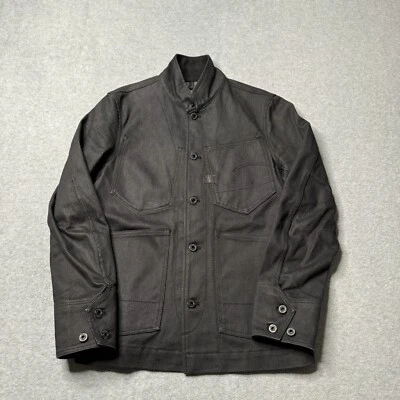 Chaqueta G Star Tipo C Worker Bazer Para Hombre Mediana Negra Algodón Sólido Tareas Sarga Foto 1 de 4