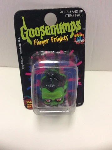 Goosebumps Finger Fright Monster Shrunken Head HTF In Package Cover