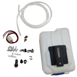 Universal 12V Car Windscreen Washer Pump Kit with 1.5L Water Bottle Wiring Jets - Picture 1 of 10