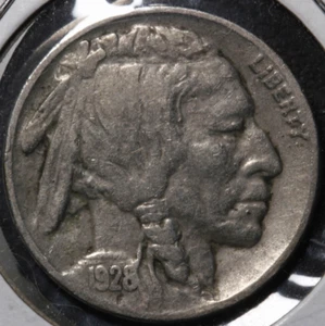 1928 Indian Head (Buffalo) Nickel F+ - Picture 1 of 4