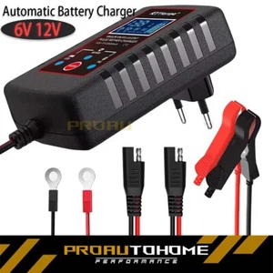 6/12V Smart Automatic Battery Charger Maintainer Trickle Motorcycle Car Auto ATV - Picture 1 of 12