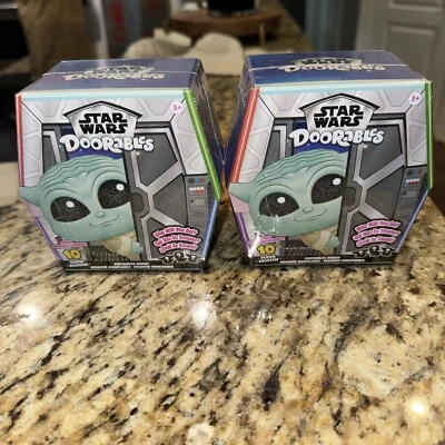 2 X Star Wars Doorables Puffables Plush Star Wars: The Mandalorian 10” UNOPENED - Image 1 of 4