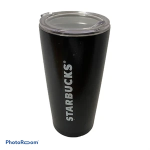 🔥 Starbucks 20oz Black Stainless Steel Vacuum Drink Tumbler w/ Lid (LT8) - Picture 1 of 5