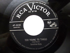 SUNSHINE RUBY 45 'TOO YOUNG TO TANGO' USA RCA HOT RISQUE 1953 HILLBILLY BOP VG+